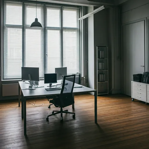 Bureau intérieur illustrant la politique de protection des données