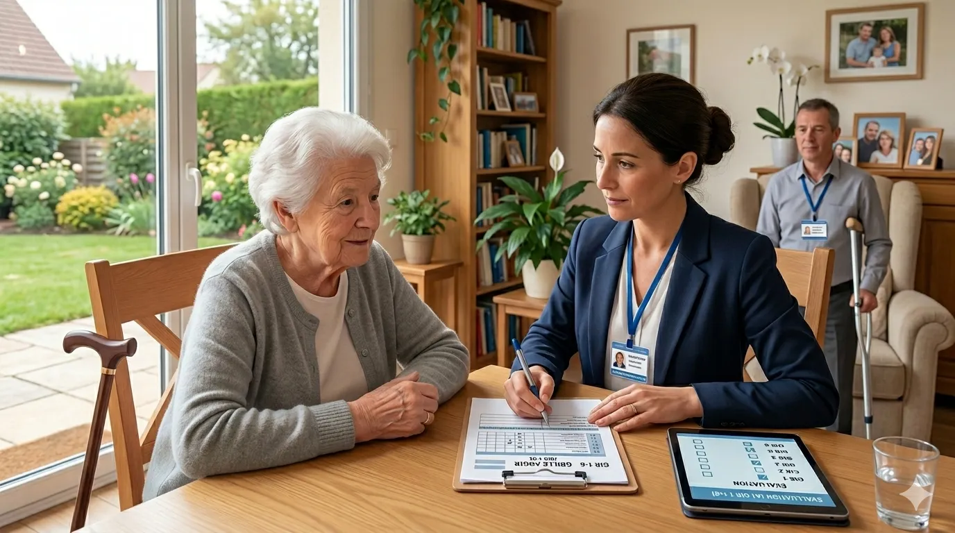 Évaluation du niveau de dépendance d'un senior à domicile par une équipe médico-sociale