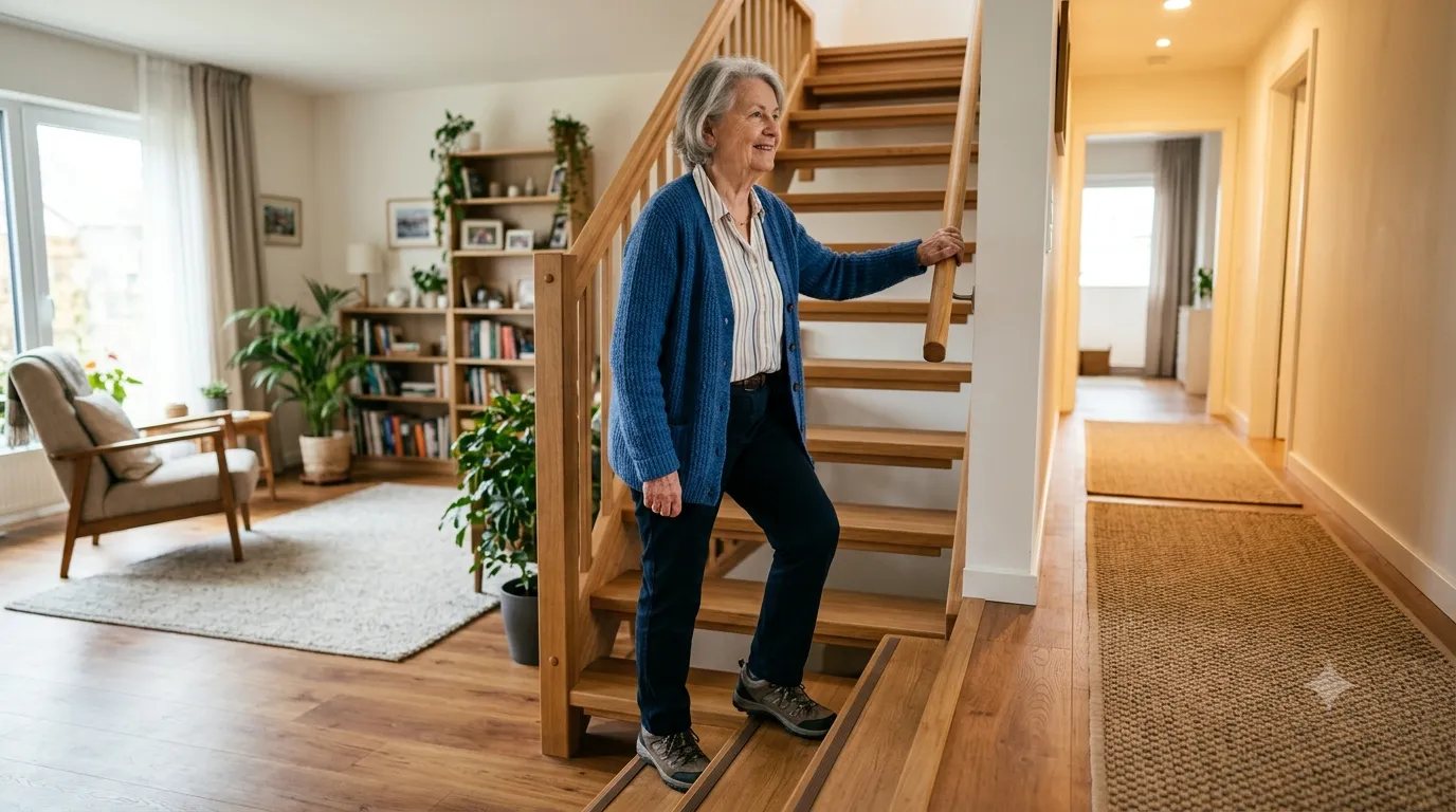Salle de bain senior — lieu de la majorité des chutes et des rechutes à domicile
