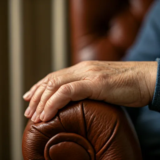 Senior serein chez lui grâce à la télé-assistance